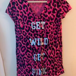 Leopard Pink Victoria Secret pajama dress